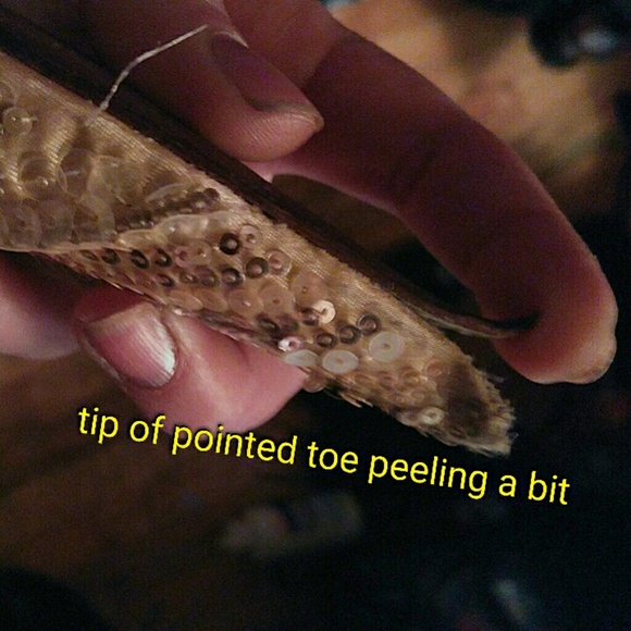 FINAL DROP! Steven by Steve Madden gold sequin pointy toe he… - Picture 5 of 5